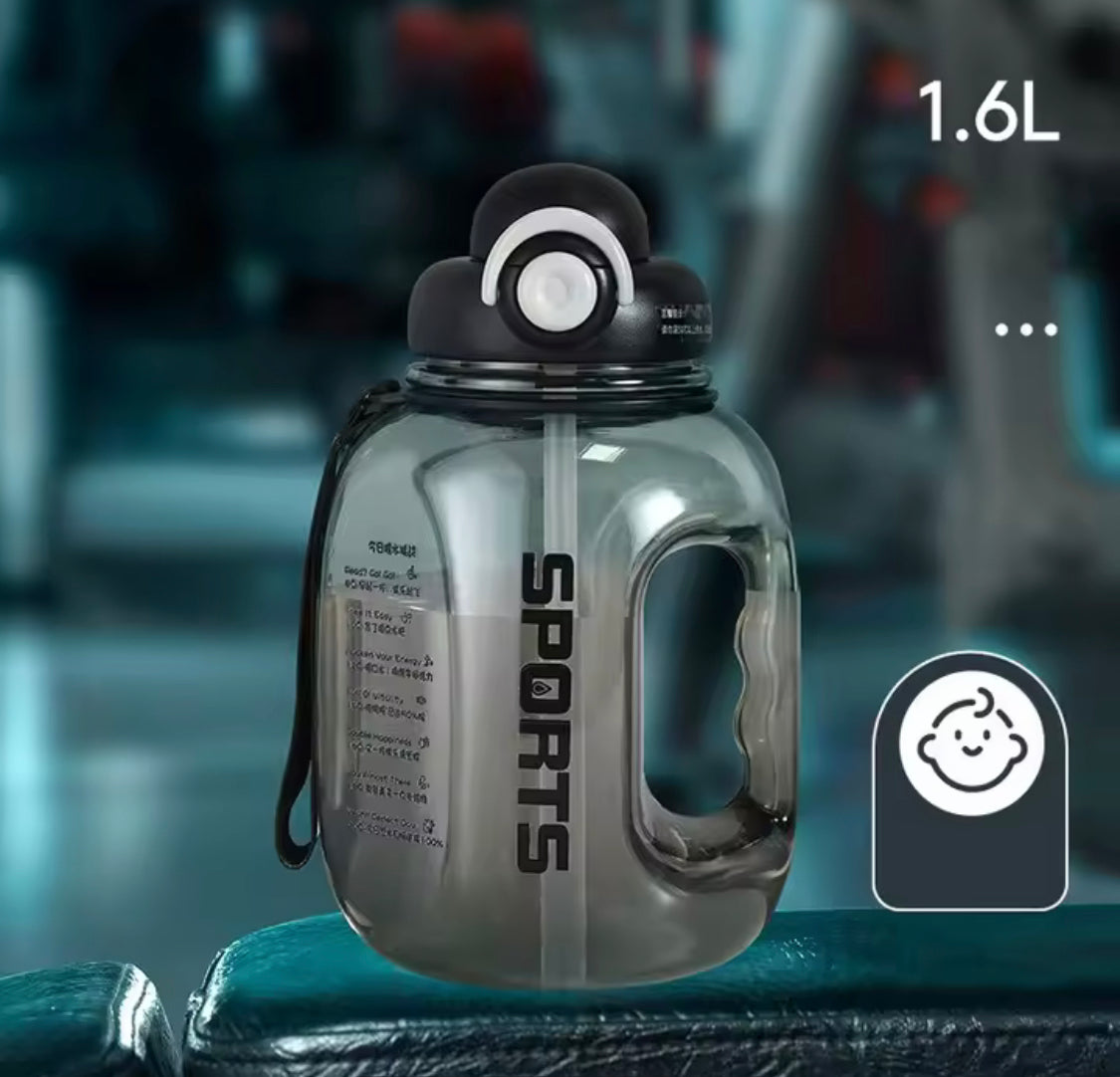 Portable Sport Water Bottle, Large Capacity Outdoor Travel Water Bottle, Gradient Gym Drink Bottle, Plastic Reusable Water Cup Portable Sport Water Bottle, Large Capacity Outdoor Travel Water Bottle, Gradient Gym Drink Bottle, Plastic Reusable Water Cup